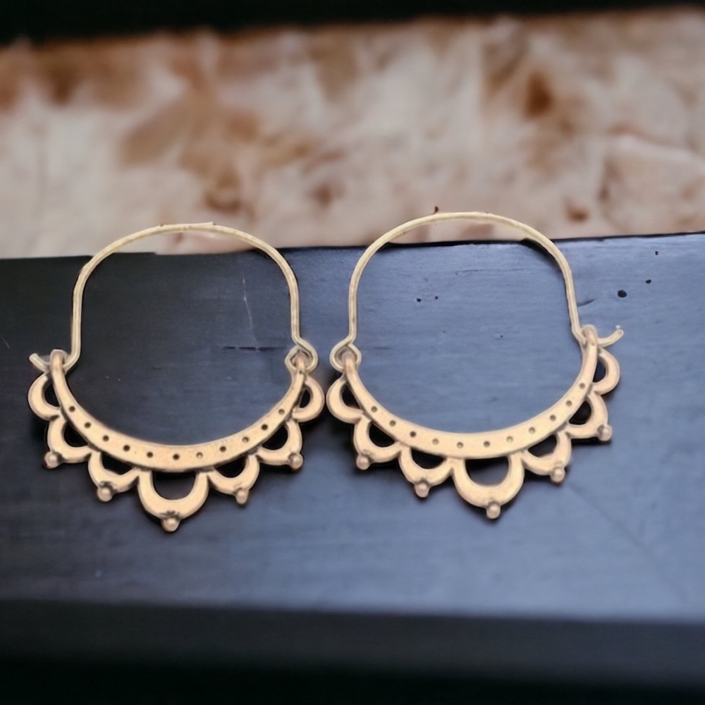 Boho Hoop Earrings Round Statements